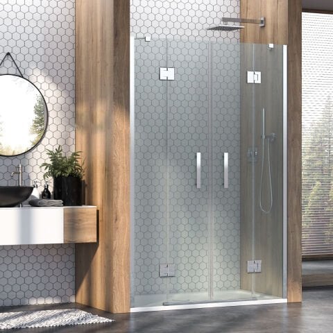 Aura Luman Lüx Menteşeli İki Duvar Arası 2 Sabit 2 Açılır Duşakabin