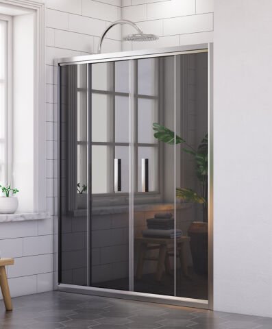 Nova Pure Orta Açılır 2 Sabit 2 Sürgü Duşakabin