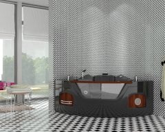 Ilıca Black 135x135 Cm