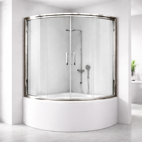 Oval Küvet + Duşakabin 5mm