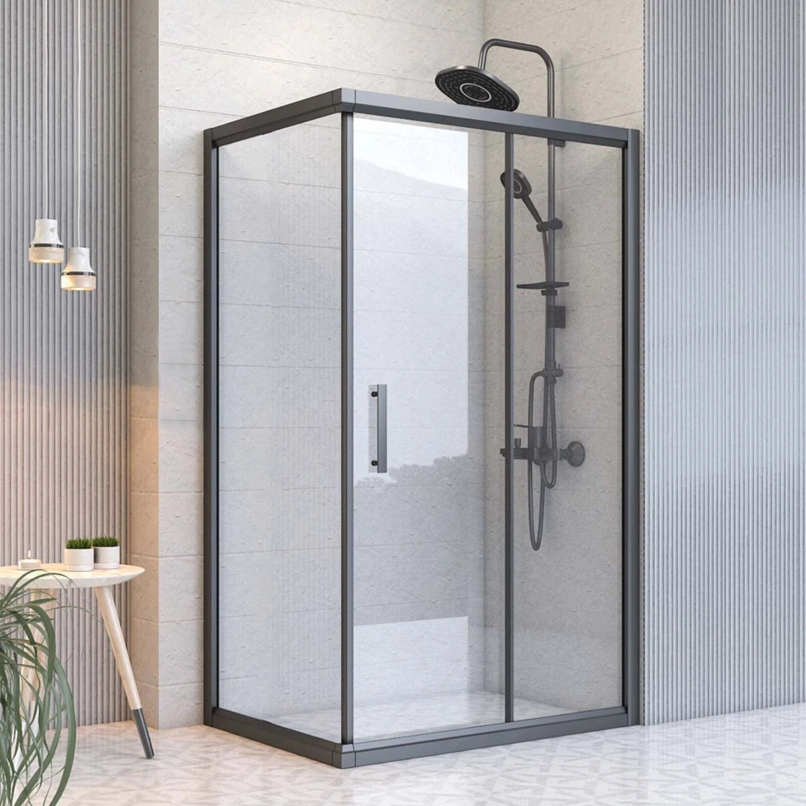 Mira Aqua Sabit Panelli Dikdörtgen Duşakabin