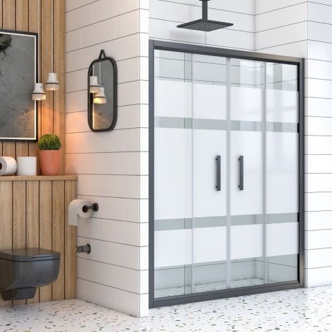 Mira Luxa Orta Açılır 2 Sabit 2 Sürgü Duşakabin