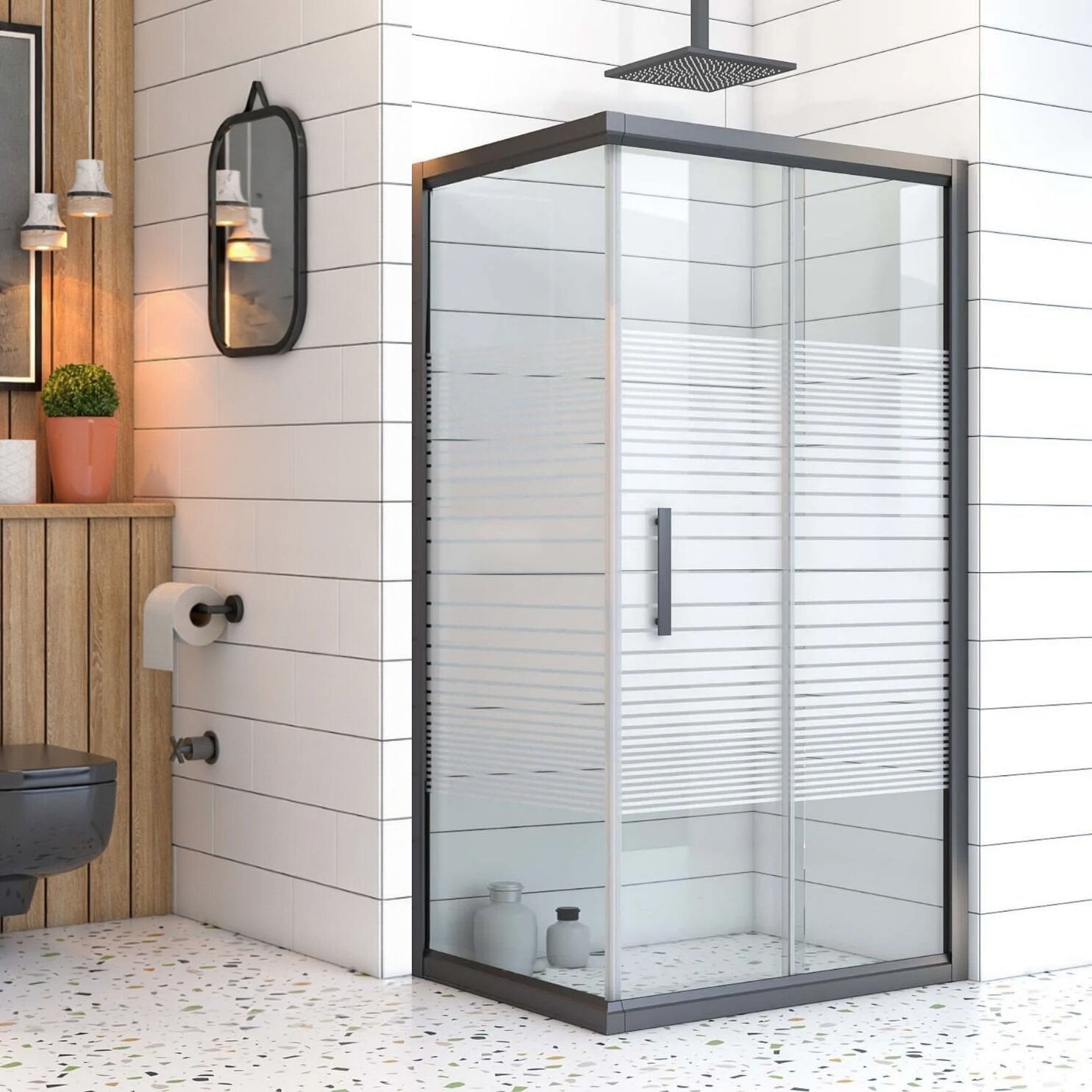 Mira Verde Sabit Panelli Dikdörtgen Duşakabin