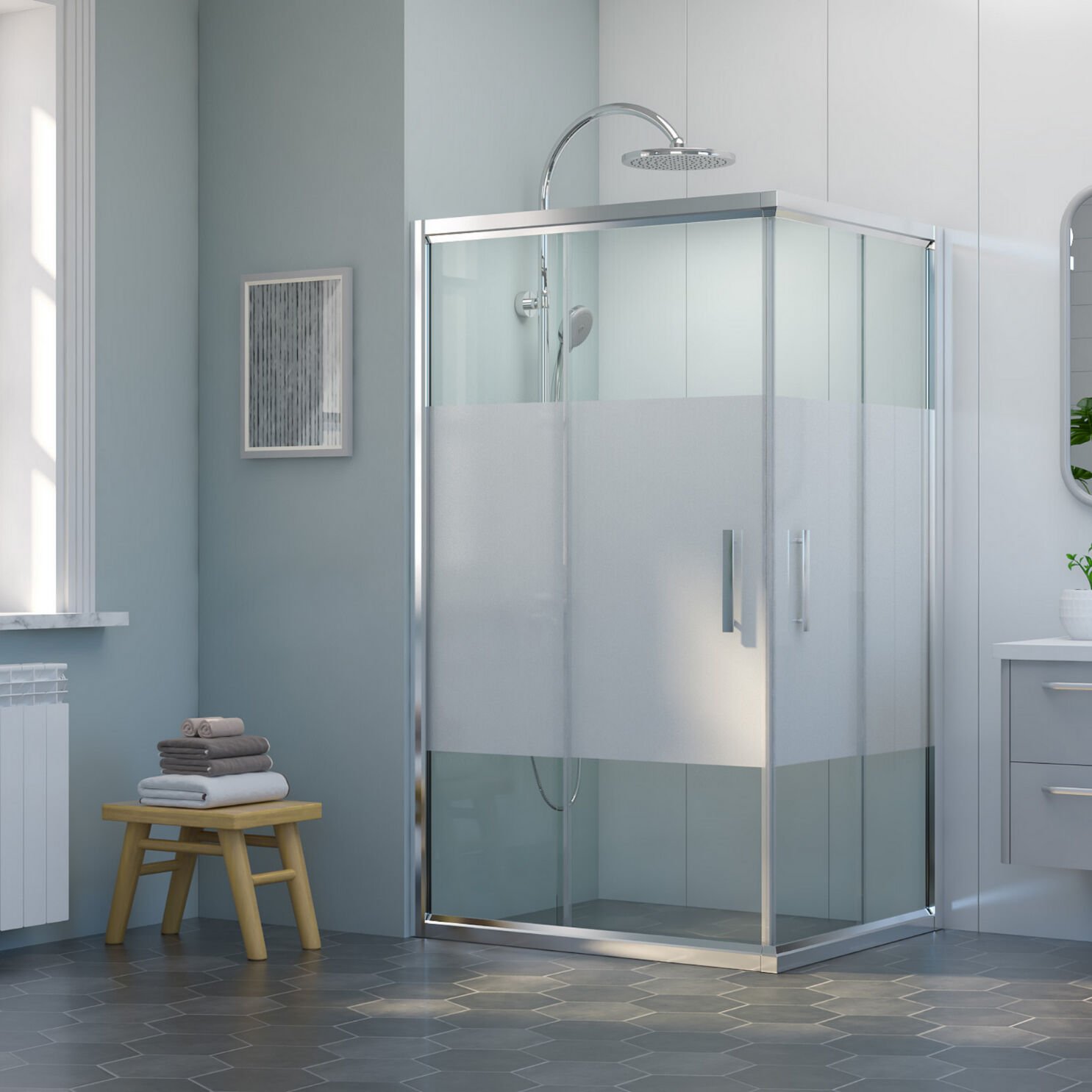 Nova Flow Dikdörtgen Duşakabin