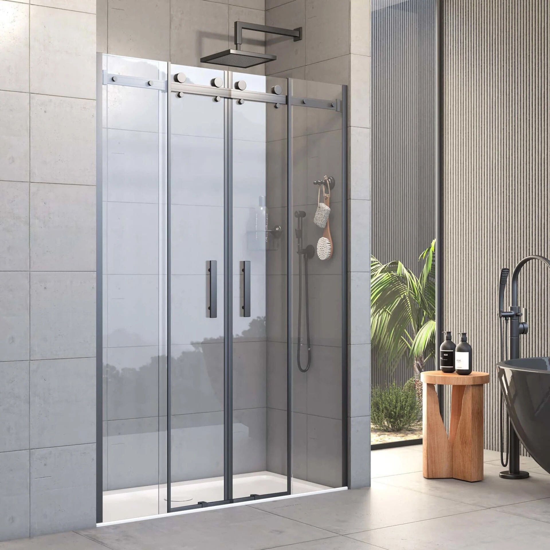 Urbano Neo Orta Açılır 2 Sabit 2 Çalışır Duşakabin