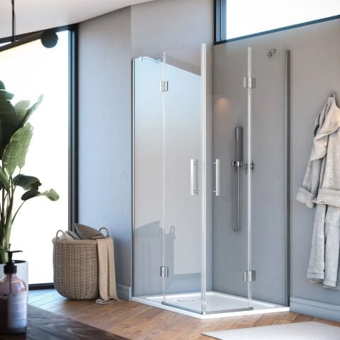 Aura Elyse Menteşeli Sistem 2 Sabit 2 Açılır Köşe Duşakabin