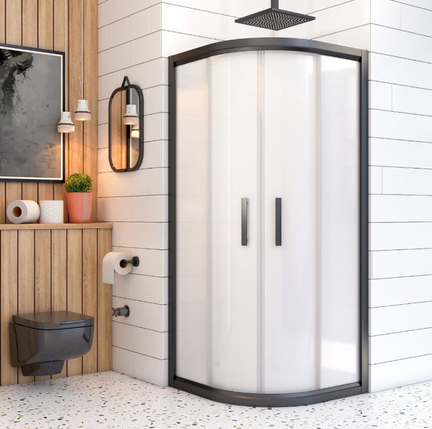 Siyah Oval Duşakabin(5)