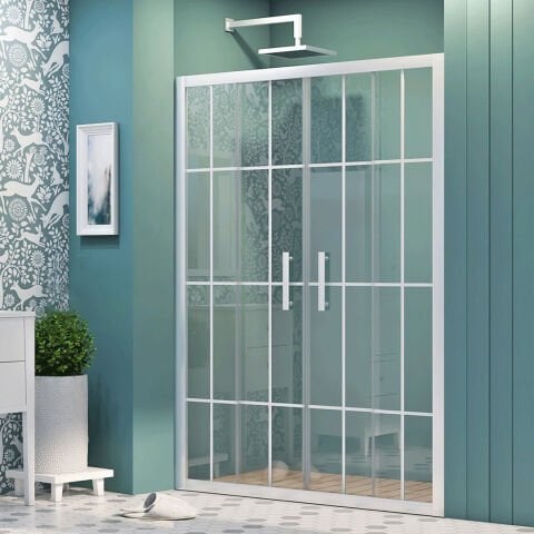 Aquavia Lucent Orta Açılır 2 Sabit 2 Sürgü Duşakabin