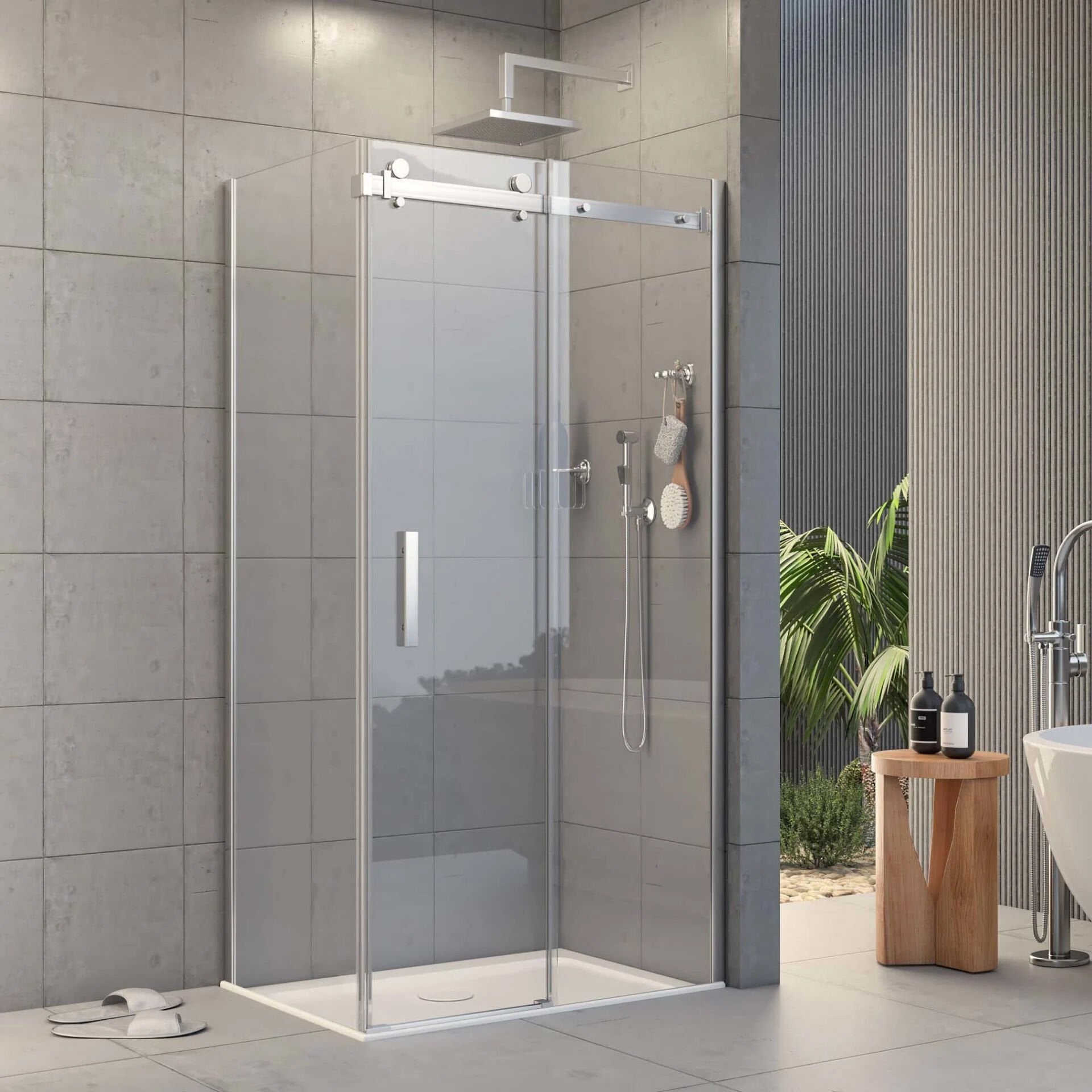 Urbano  Vision Sabit Panelli Dikdörtgen Duşakabin