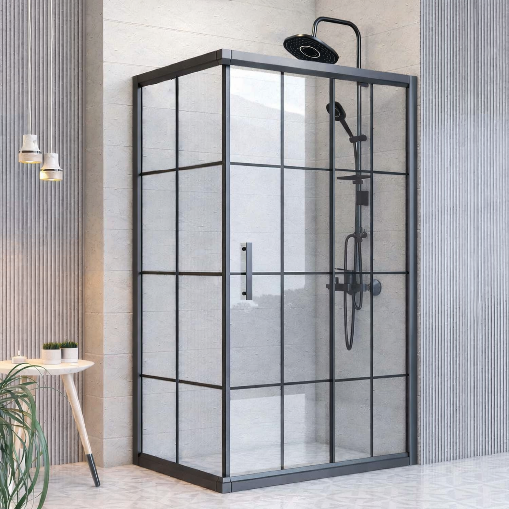 Siyah Desenli Duşakabin