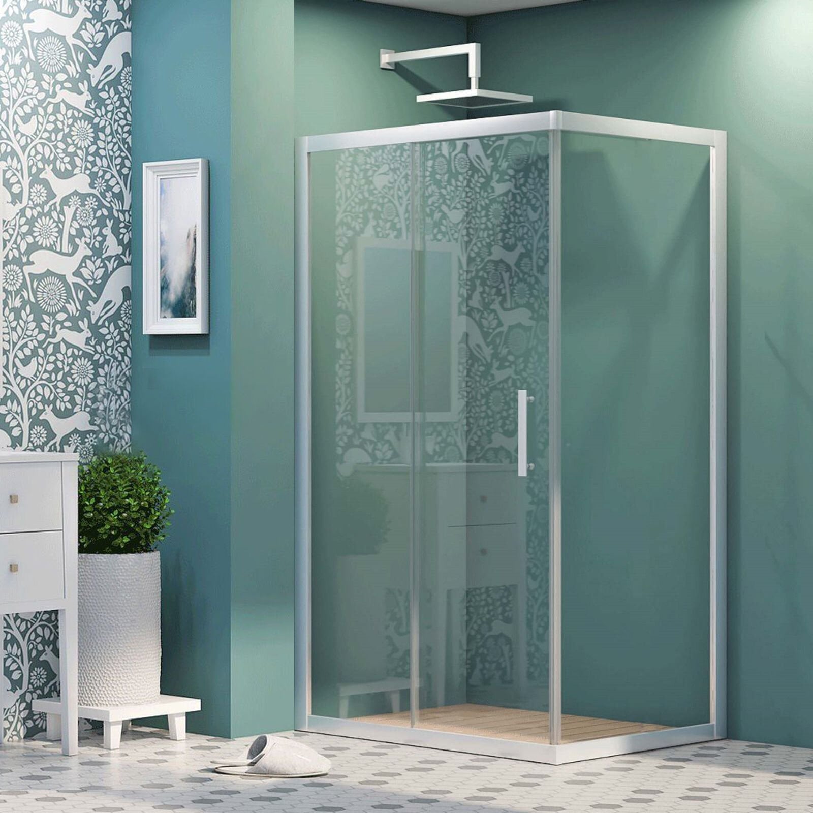 Aquavia Vista Sabit Panelli Dikdörtgen Duşakabin