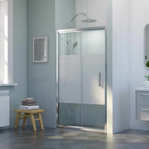 Nova Flow İki Duvar Arası 1 Sabit 1 Sürgü Duşakabin