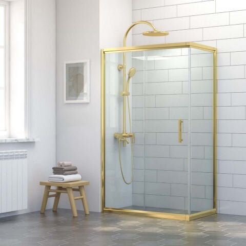 Shine Tempo Sabit Panelli Dikdörtgen Duşakabin